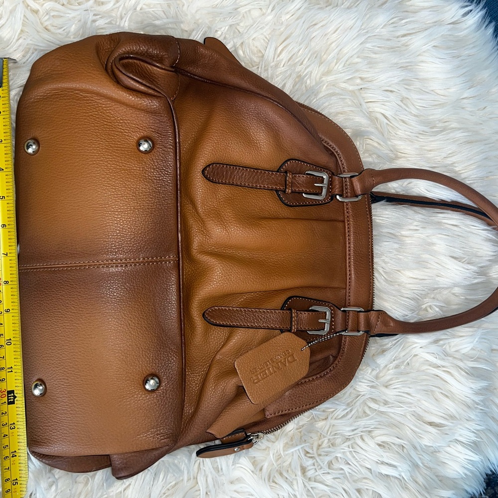 Danier Cognac Brown Leather Shoulder Bag - Picture 3 of 5